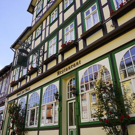 Hotel Garni Zur Post Wernigerode Esterno foto