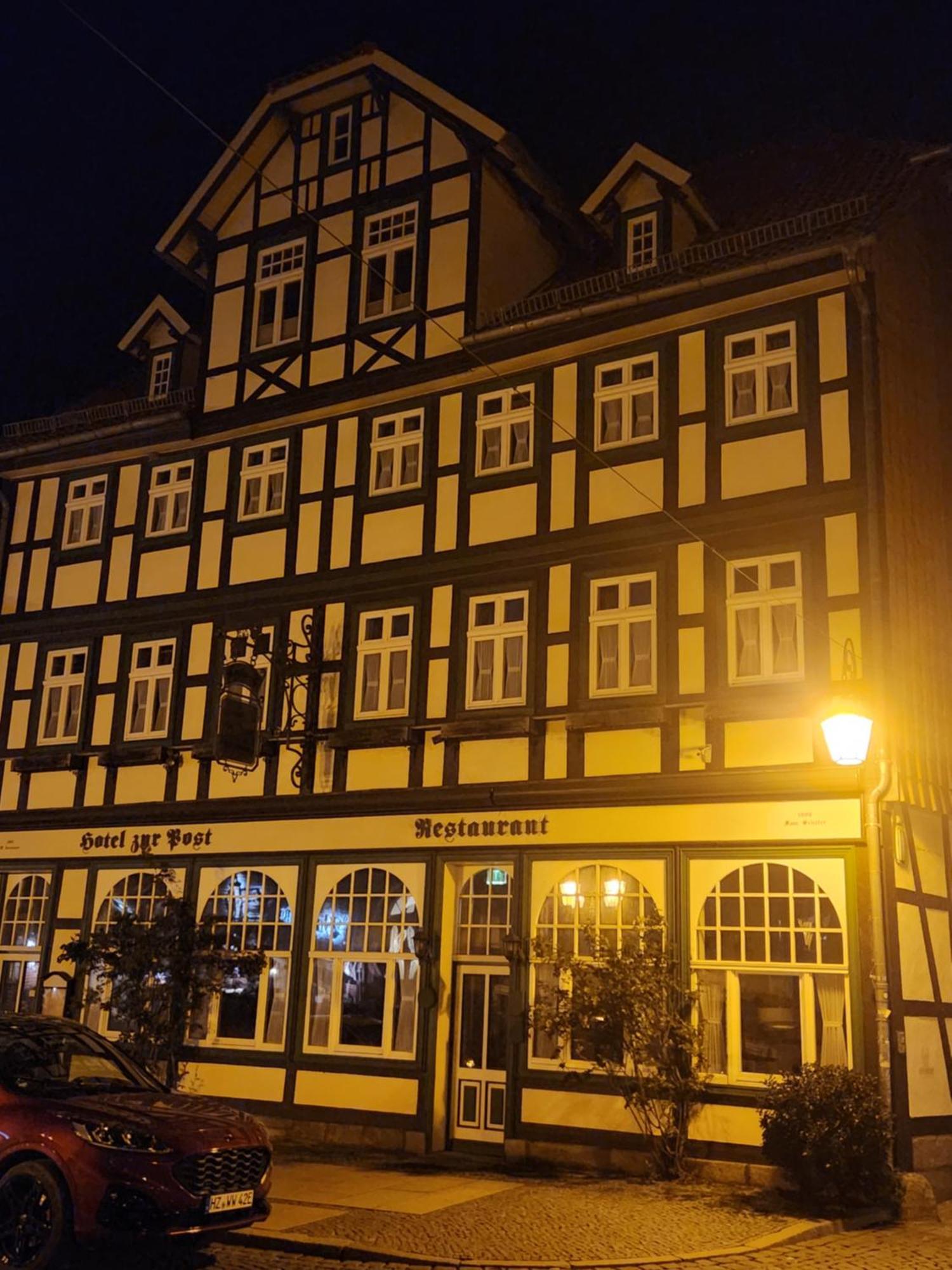 Hotel Garni Zur Post Wernigerode Esterno foto