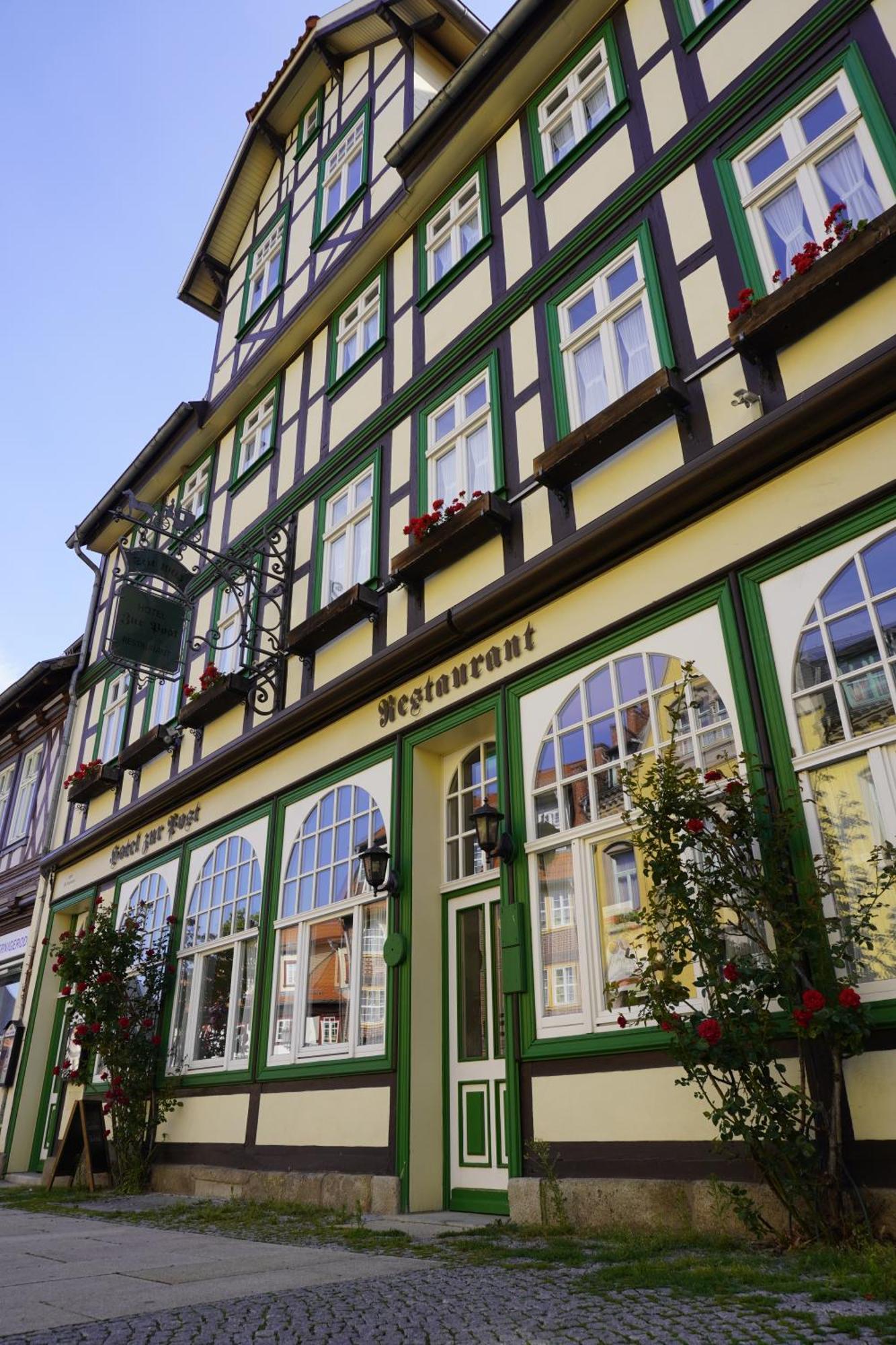 Hotel Garni Zur Post Wernigerode Esterno foto